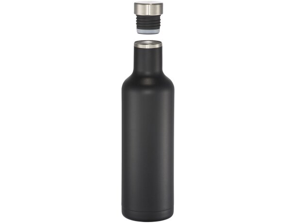 Botella de 750 ml con aislamiento de cobre al vacío Pinto Negro intenso detalle 3