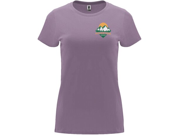 Camiseta manga corta mujer Capri Roly 100% algodón 170 g/m² Lavanda detalle 85