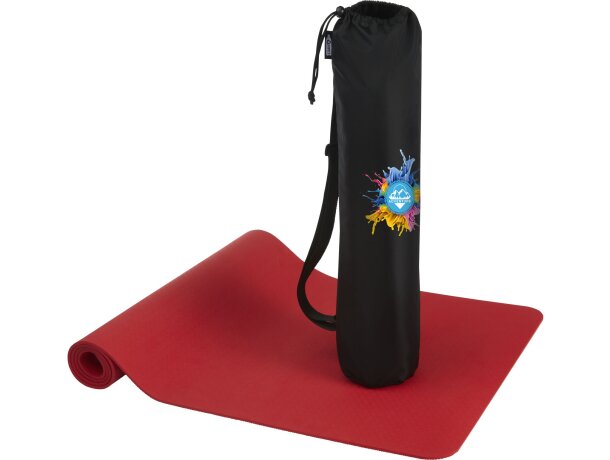 Esterilla yoga TPE reciclado Virabha con funda incluida Rojo detalle 11
