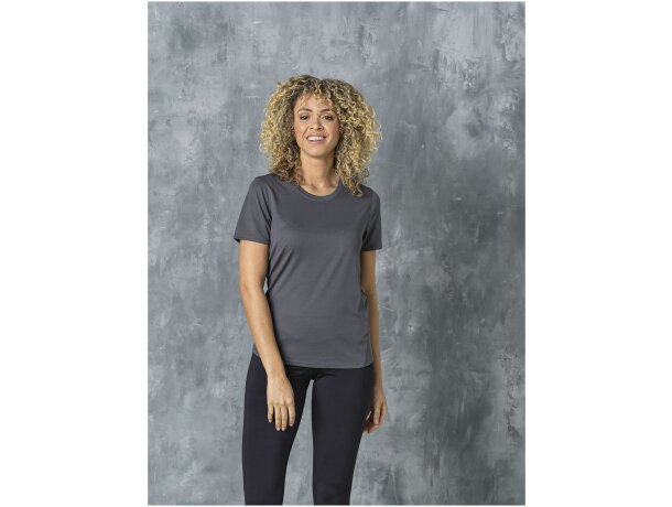 Camiseta Cool fit de manga corta para mujer Kratos Gris tormenta detalle 34