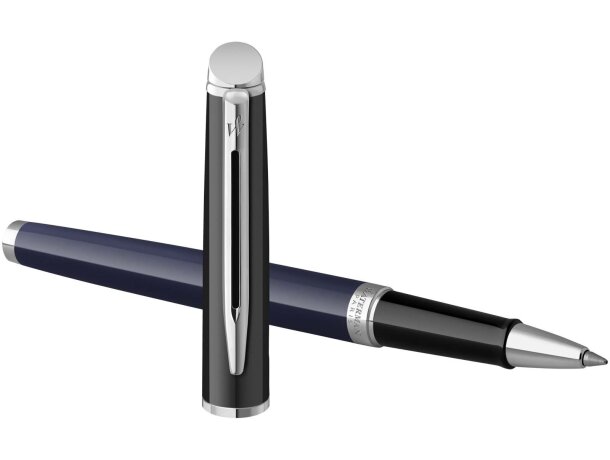 Rollerball Waterman Hemisphere con bloques de color y ribete Azul/negro intenso detalle 5