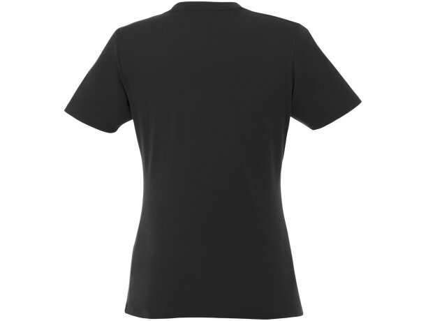 Camiseta de manga corta para mujer ”Heros” Negro intenso detalle 84
