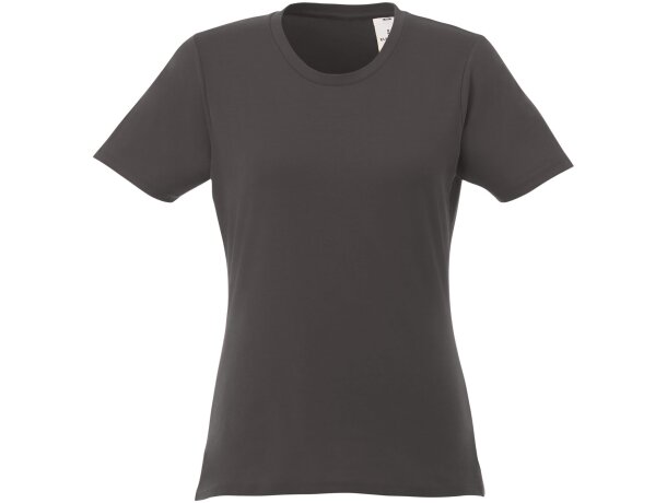 Camiseta de manga corta para mujer ”Heros” Gris tormenta detalle 67