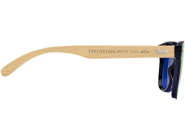 Gafas de sol Tan con patillas de bambú y protección UV400 Amarillo detalle 1