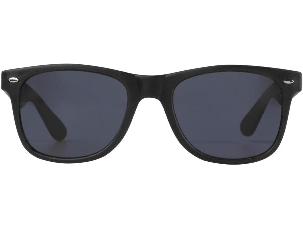 Gafas de sol Sun Ray en plástico reciclado con lentes UV400 Negro intenso detalle 2