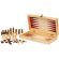 Set de juegos 3 en 1 de madera Mugo con ajedrez