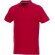 Polo de manga corta de material reciclado orgánico GRS para hombre Beryl Rojo