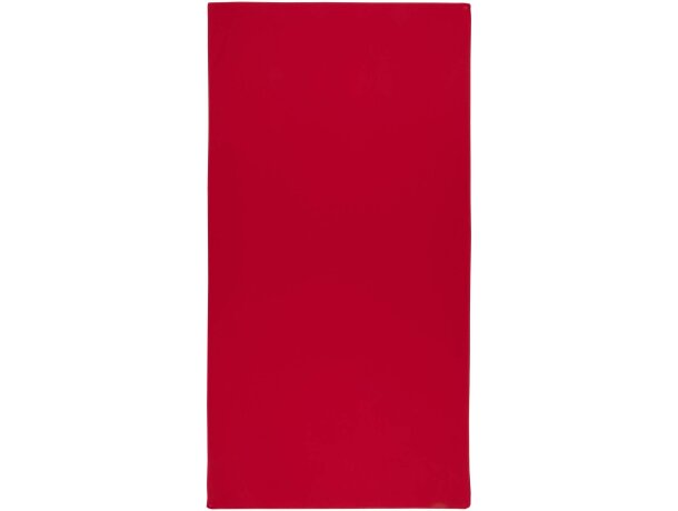 Toalla deportiva Lucas de poliéster reciclado con bolsa Rojo detalle 22