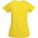 Camiseta mujer algodón orgánico Breda de Roly Amarillo detalle 8