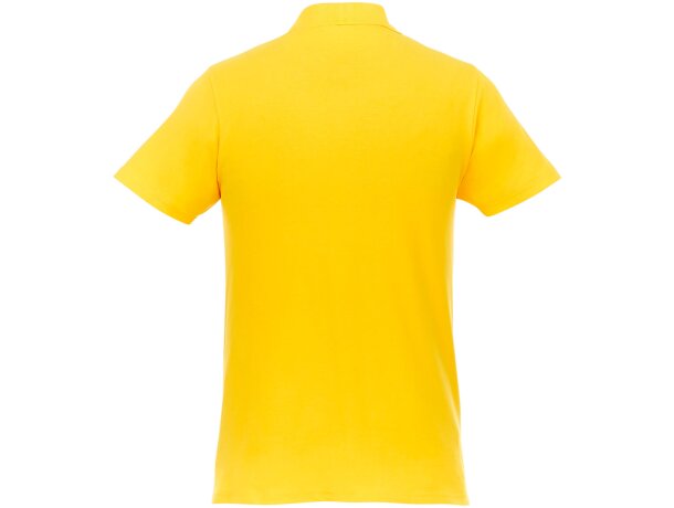 Polo de manga corta para hombre Helios Amarillo detalle 4