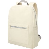 Mochila infantil de algodón reciclado bolsillo frontal con cremallera
