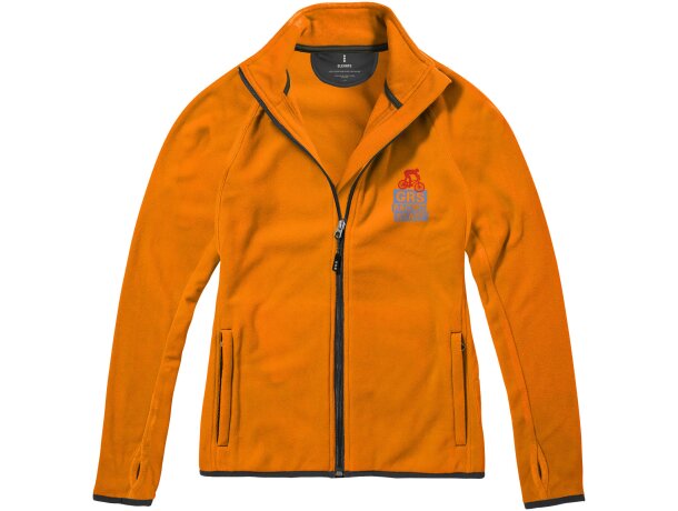 Chaqueta de forro con cremallera completa de mujer Brossard Naranja detalle 16