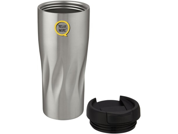 Vaso térmico Waves 450ml con aislamiento al vacío de cobre Plateado detalle 1