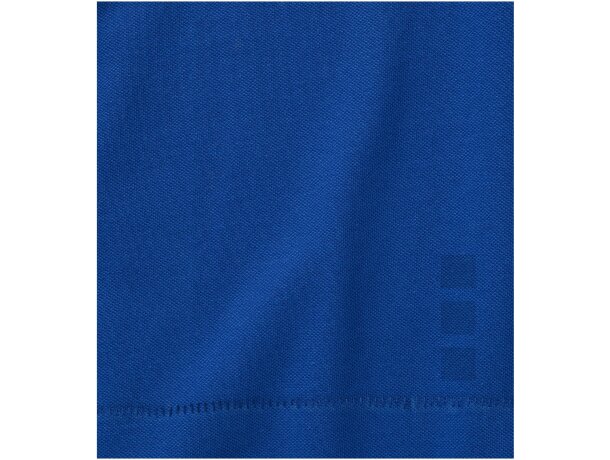 Polo de manga corta algodón BCI 200 g/m2 Elevate Life Calgary Azul detalle 42