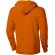 Sudadera con cremallera y capucha contrastada Naranja detalle 4