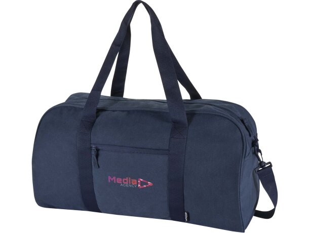 Bolsa de lona reciclada Recanvas 40 L certificada GRS Azul marino detalle 5