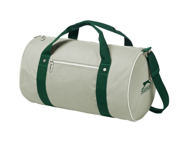 Bolsa deportiva con forma de tubo Slazenger grabada gris Bolsa deportiva con forma de tubo Slazenger grabada gris