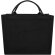 Bolsa tote cuadrada Page algodón y poliéster reciclado 500g Negro intenso detalle 2