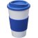 Vaso con aislamiento de 350 ml con agarradera Americano® Azul medio/blanco