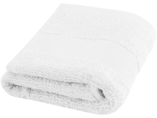 Toalla Sophia algodón orgánico 30 x 50 cm certificada OEKO-TEX Beige detalle 9