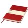 Libreta tapa dura rayada Classic Moleskine con cierre elástico Rojo escarlata