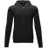 Sudadera con capucha y cremallera completa hombre Theron Negro intenso detalle 36