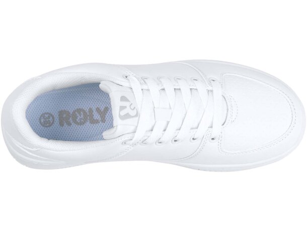 Zapatillas deportivas unisex Baylor de Roly en micro poliéster Blanco detalle 4