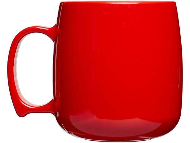 Taza de plástico clásica de 300 ml Rojo detalle 12