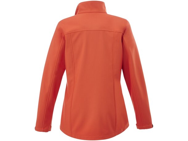 Chaqueta softshell de mujer Maxson impermeable transpirable Naranja detalle 7