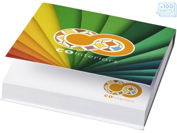 Sticky-Mate Notas adhesivas 75x75mm con tapa blanda Blanco detalle 3