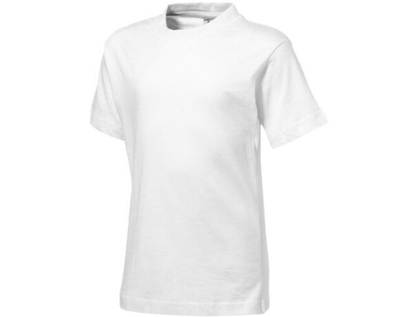 Camiseta para niños básica manga corta 150 gr blanca Camiseta para niños básica manga corta 150 gr blanca