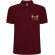 Polo manga corta hombre Pegaso Premium Roly punto piqué Granate detalle 23