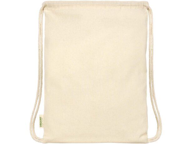 Bolsa con cuerdas Odisha de algodón orgánico certificado OCS Natural detalle 3