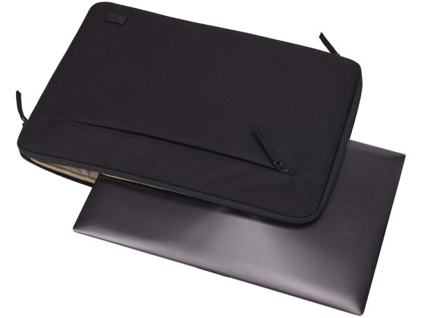 Funda reciclada portátil 14 pulgadas Case Logic Invigo negra Negro intenso detalle 4