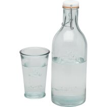 Set de botella de cristal con vasos personalizado transparente Set de botella de cristal con vasos personalizado transparente