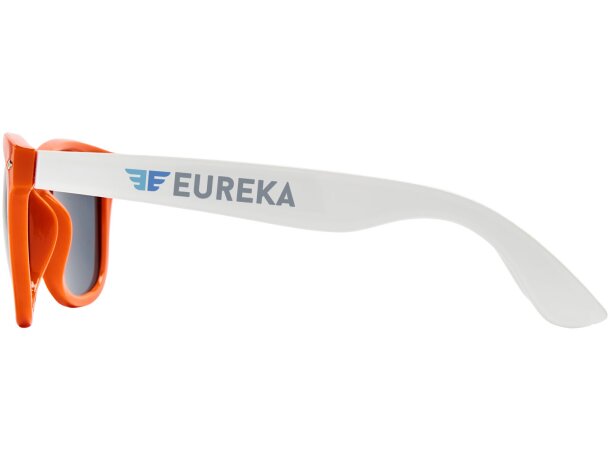 Gafas de sol de color liso Sun Ray Naranja detalle 13