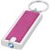 Llavero personalizado linterna Castor Magenta/plateado