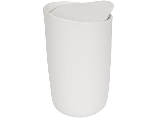 Vaso de cerámica de doble pared de 410 ml Mysa Blanco detalle 11