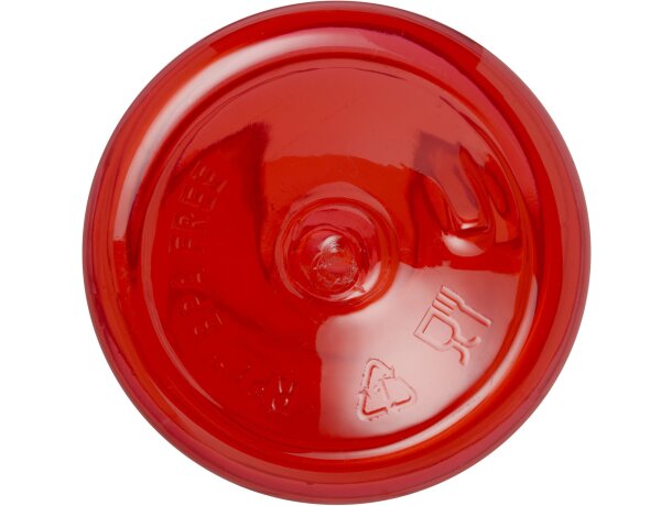 Bidón deportivo Bodhi 500ml de RPET con tapa de acero reciclado Rojo transparente detalle 15
