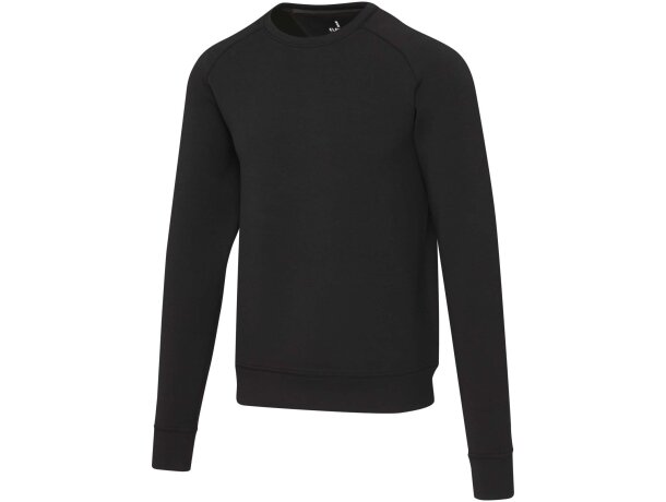 Jersey deportivo unisex Yukon negro con punto entrelazado Negro intenso detalle 4