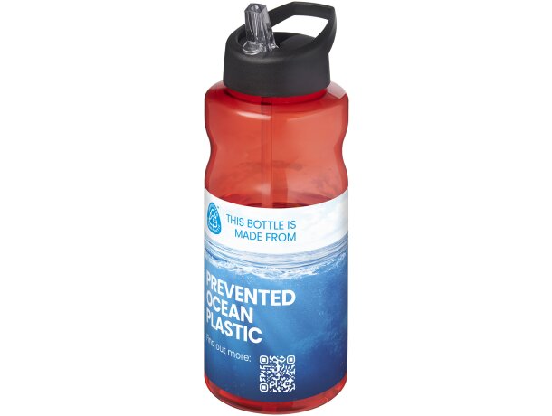 Bidón deportivo H2O Active Eco Big Base 1 litro reciclado Rojo/negro intenso detalle 25
