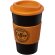 Vaso térmico 350ml con agarradera Americano Negro intenso/naranja detalle 17