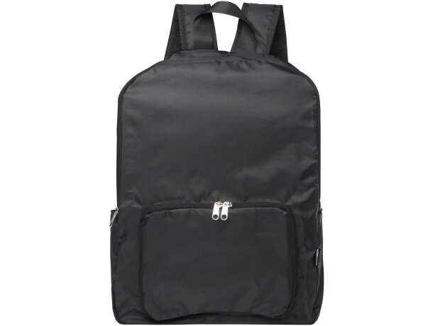 Mochila plegable EcoFold 15 litros de poliéster reciclado GRS Negro intenso detalle 2