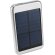 Batería externa solar de 4000 mah personalizada plata
