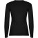 Camiseta manga larga mujer algodón 100% Roly Extreme Negro intenso detalle 6