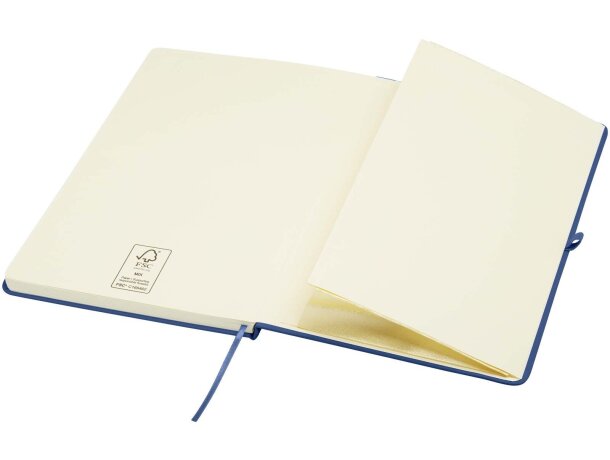 Libreta tapa dura A5 Spectrum Plus con papel certificado FSC Azul real detalle 22