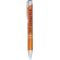 Boli con nombre clip de acero plástico tinta azul Moneta Naranja