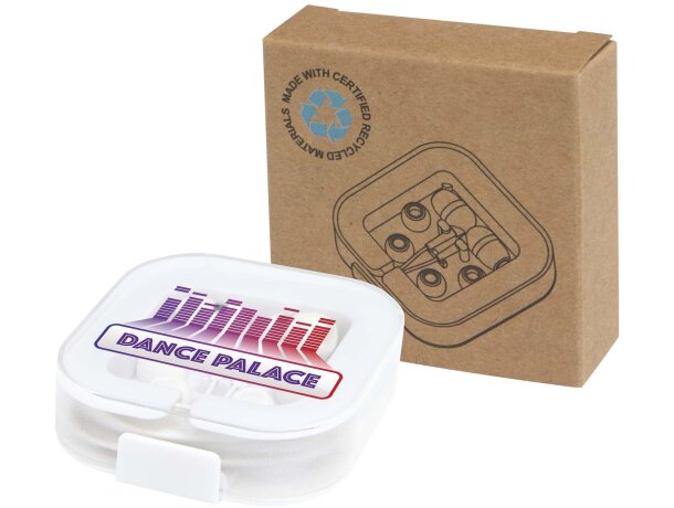 Auriculares tipo C Baekdu con plástico ABS reciclado Blanco detalle 1