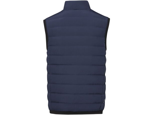 Chaleco aislamiento plumón reciclado hombre Caltha Azul marino detalle 3