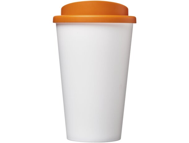 Vaso térmico Americano 350 ml con aislamiento de doble pared Blanco/naranja detalle 38